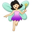Samsung 平台中的 woman fairy: light skin tone