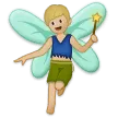 Samsung 平台中的 man fairy: medium-light skin tone
