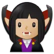 woman vampire: medium-light skin tone til Samsung platform