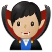 Samsung platformu için man vampire: medium-light skin tone