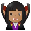 woman vampire: medium skin tone สำหรับแพลตฟอร์ม Samsung