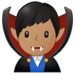 man vampire: medium skin tone สำหรับแพลตฟอร์ม Samsung