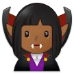 woman vampire: medium-dark skin tone für Samsung Plattform