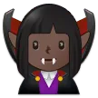 woman vampire: dark skin tone für Samsung Plattform