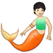 merperson: light skin tone für Samsung Plattform