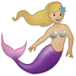 mermaid: medium-light skin tone untuk platform Samsung