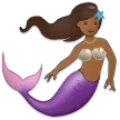 Samsung প্ল্যাটফর্মে জন্য mermaid: medium-dark skin tone
