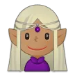 woman elf: medium skin tone per la piattaforma Samsung