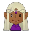 woman elf: medium-dark skin tone per la piattaforma Samsung