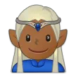 man elf: medium-dark skin tone untuk platform Samsung