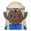Samsung 플랫폼을 위한 man elf: dark skin tone