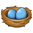 nest with eggs for Samsung-plattformen