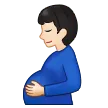 pregnant man: light skin tone per la piattaforma Samsung