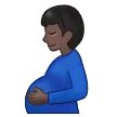 pregnant man: dark skin tone untuk platform Samsung