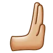 Samsung 플랫폼을 위한 rightwards pushing hand: medium-light skin tone