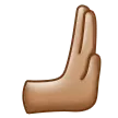 Samsung 플랫폼을 위한 rightwards pushing hand: medium skin tone