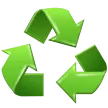 Samsung प्लेटफ़ॉर्म के लिए recycling symbol