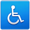 wheelchair symbol para a plataforma Samsung