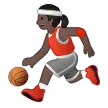 woman bouncing ball: dark skin tone עבור פלטפורמת Samsung