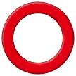 Samsung 平台中的 hollow red circle