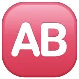 AB button (blood type) for Whatsapp-plattformen