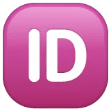 ID button voor Whatsapp platform