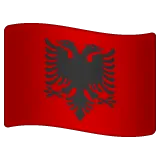 flag: Albania pour la plateforme Whatsapp