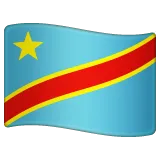 flag: Congo - Kinshasa for Whatsapp-plattformen