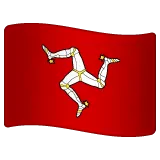 flag: Isle of Man pour la plateforme Whatsapp