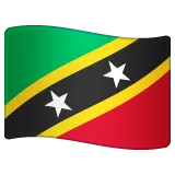 flag: St. Kitts & Nevis لمنصة Whatsapp