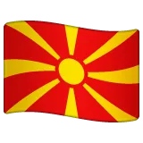 flag: North Macedonia untuk platform Whatsapp