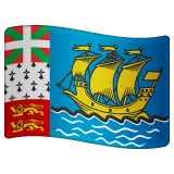 Whatsapp प्लेटफ़ॉर्म के लिए flag: St. Pierre & Miquelon