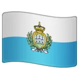 Whatsappプラットフォームのflag: San Marino