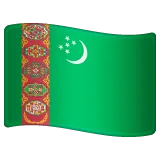 flag: Turkmenistan voor Whatsapp platform
