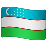 flag: Uzbekistan untuk platform Whatsapp