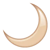 crescent moon untuk platform Whatsapp
