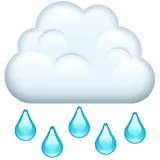 Whatsapp प्लेटफ़ॉर्म के लिए cloud with rain
