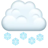 cloud with snow for Whatsapp platform