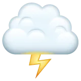 cloud with lightning för Whatsapp-plattform