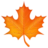 maple leaf for Whatsapp-plattformen