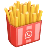 french fries para la plataforma Whatsapp