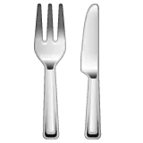 fork and knife untuk platform Whatsapp