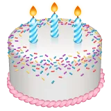 birthday cake untuk platform Whatsapp