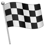 chequered flag for Whatsapp-plattformen