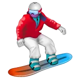 snowboarder pentru platforma Whatsapp