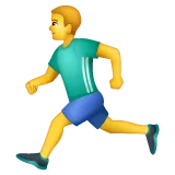 man running para a plataforma Whatsapp