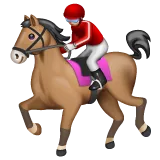horse racing: light skin tone untuk platform Whatsapp