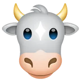 cow face pour la plateforme Whatsapp