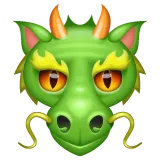 dragon face para la plataforma Whatsapp