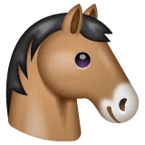 Whatsapp platformon a(z) horse face képe